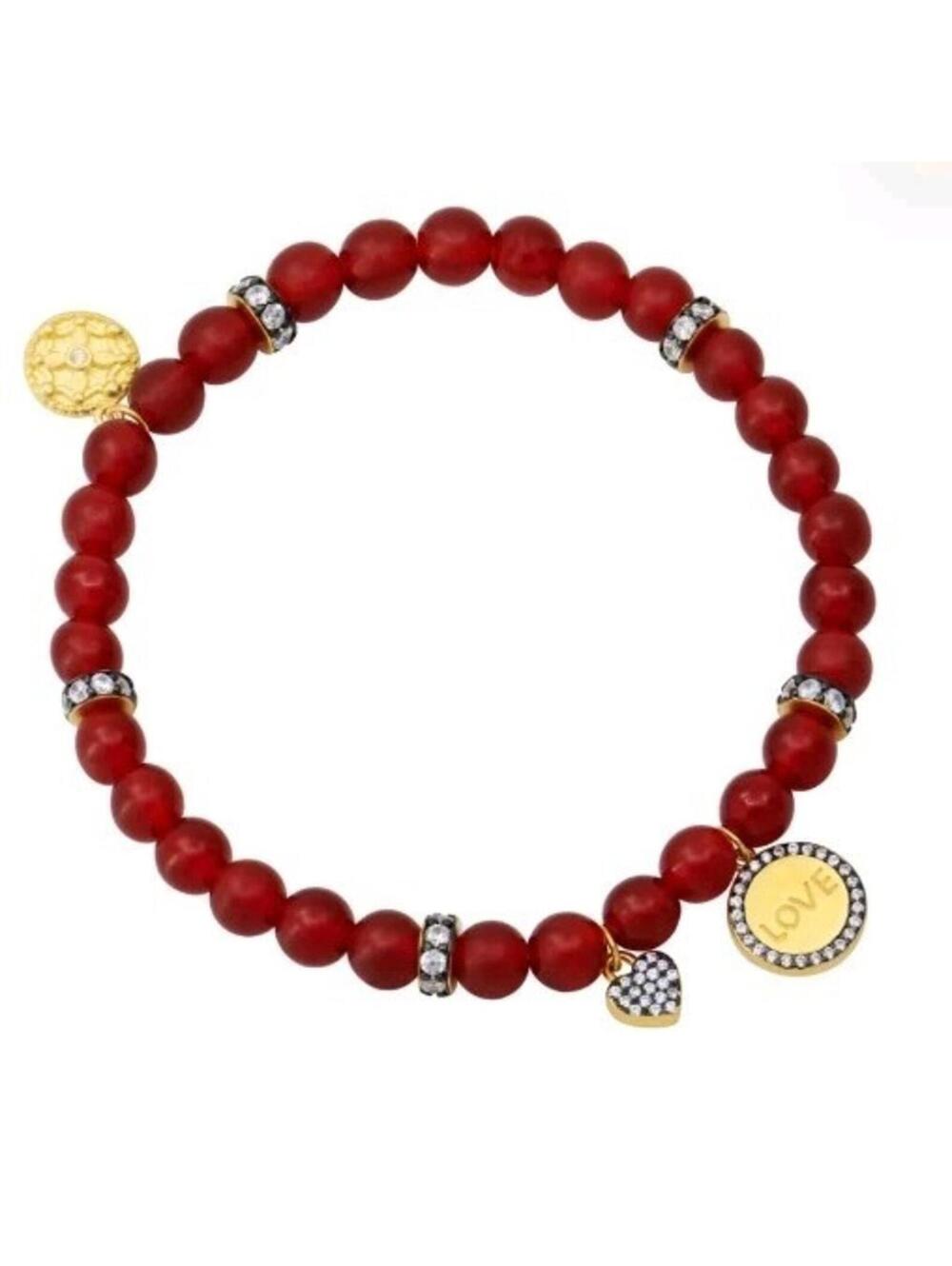 New! Freida Rothman Red Sentiment Beaded Bracelet in Love Mother's Day ❤️